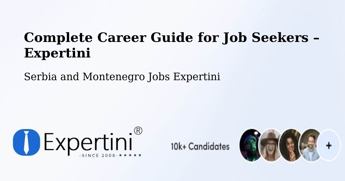 Career Guide for Job Seekers – St. John'S - St. John'S, Serbia and Montenegro Jobs Expertini