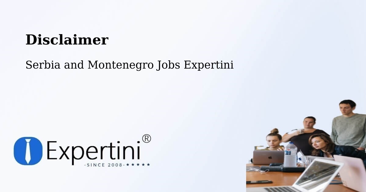 Disclaimer – St. John'S - Serbia and Montenegro Jobs Expertini