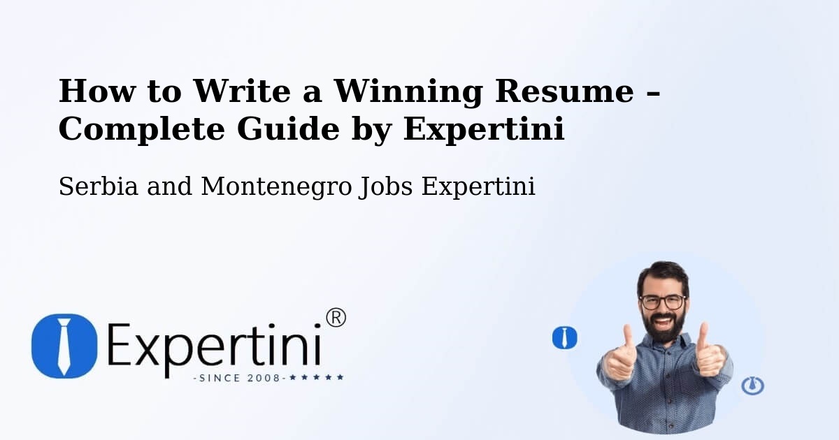 Resume Writing Guide for Job Seekers – St. John'S - St. John'S, Serbia and Montenegro Jobs Expertini