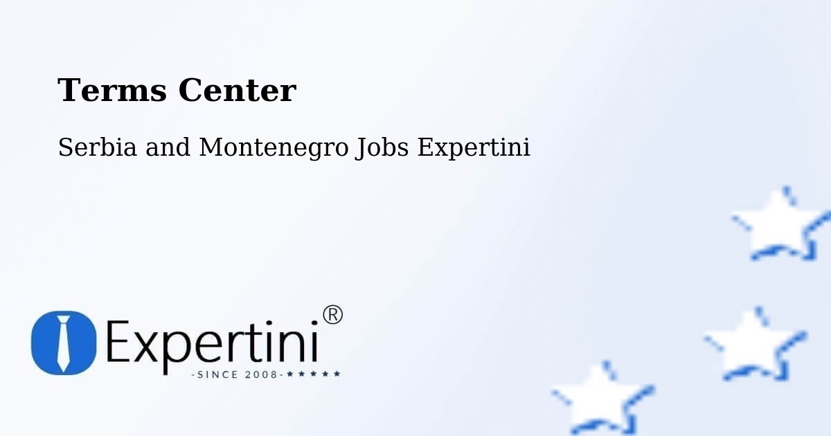 Terms of Service – St. John'S - Serbia and Montenegro Jobs Expertini